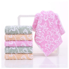 Bamboo Cotton Bath Towels Organic Hand Towels Yarn Dyed Jacquard Towels